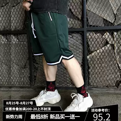 Summer sports basketball shorts for men and women quick-drying thin breathable loose squat training fitness five-point pants running