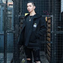 Sports lamb clothing plus velvet jacket winter thickened warm casual jacket tide sports students training cotton jacket men