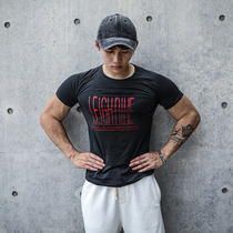 New Sports Fitness Clothing Summer Size Training Top Running Short Sleeve Tight Muscle Men Basketball Clothes