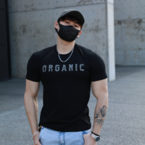 BEESTRONG US printing short sleeve men sports elasticity fitness fitness training suit