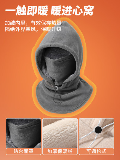 Hat for Men, Winter Warm Snow Mountain Gear, Skiing, Women's Outdoor Hiking, Cycling, Ear Protection Hat, Northeast Cold-Proof Headgear