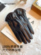 Sheepskin Gloves for Women 2025 New Model Winter Cycling Windproof and Cold-Proof Fleece-Lined Warm Driving Leather Gloves Touch Screen Compatible