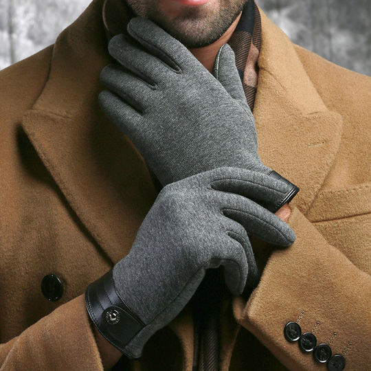 Antarctic Winter Gloves for Men, Warm, Touch-Screen Compatible, Windproof for Cycling, Motorcycle Driving, Cold-Proof, Spring and Autumn Gloves