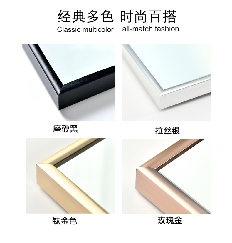 Gương chiều dài đầy đủ sàn nhà cô gái phòng ngủ ăn mặc gương treo tường gương sinh viên mặc quần áo gương - Gương gương tròn để bàn