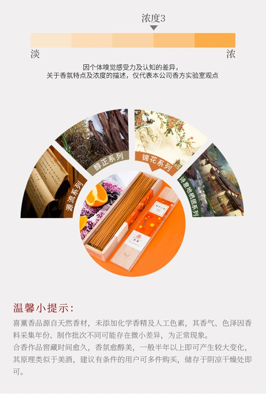 Xi Xun Hong Yi Zhai Hoa cam Xiao Yu Gỗ đàn hương Phòng ngủ nhà Hương thơm thanh lọc không khí Phật thơm cho nước hoa - Sản phẩm hương liệu