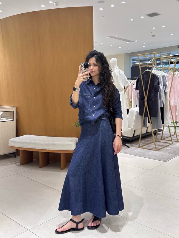 2026 Autumn New Women's Fashion Jacket Two-Piece Set Denim Skirt Dress Ebf3Drs038 2026 Autumn New Women's Fashion Jacket Two-Piece Set Denim Skirt Dress Ebf3Drs038