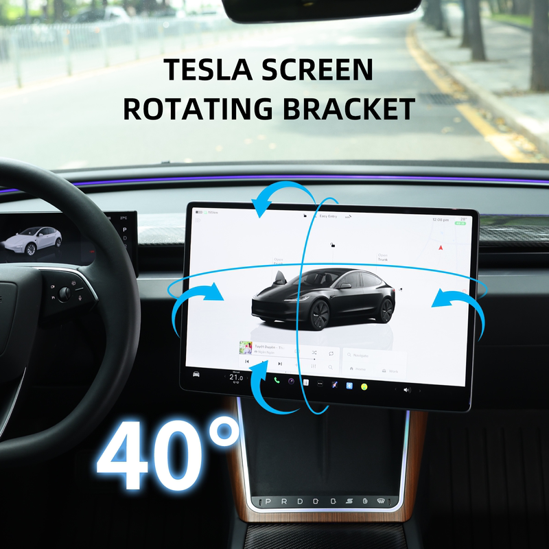 Suitable for Tesla Model Y Screen Rotation Bracket, New 3 Central Control Screen Modification with Up, Down, Left, and Right Adjuster Suitable for Tesla Model Y Screen Rotation Bracket, New 3 Central Control Screen Modification with Up, Down, Left, and Right Adjuster