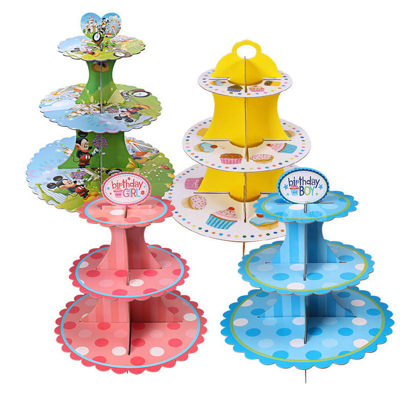 Children Birthday Items Party Placement Birthday Decorations Cake Trays Bay Cake Shelf Birthday Items Creativity 