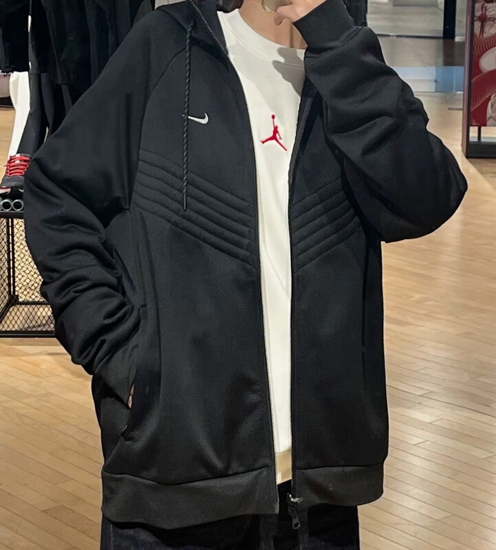 Nike Therma-Fit Hooded Zip-Up Long-Sleeved Jacket Men's Black Fz1108-010