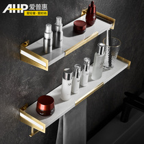 Toilet rack-free hanging towel washing table marble partition light luxury cosmetics storage rack