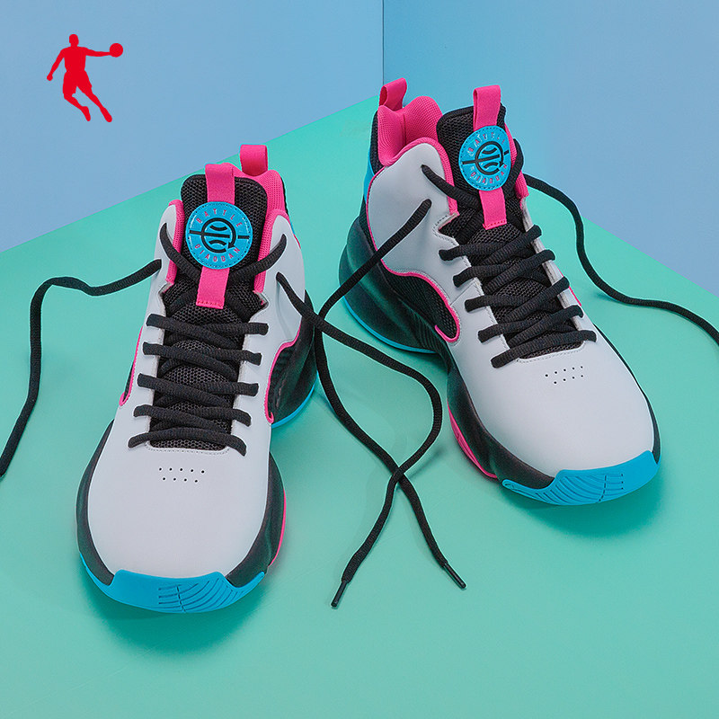 Jordan basketball shoes men's sneakers summer new high-cylinder light sneakers male student outdoor wear and shock absorption boots