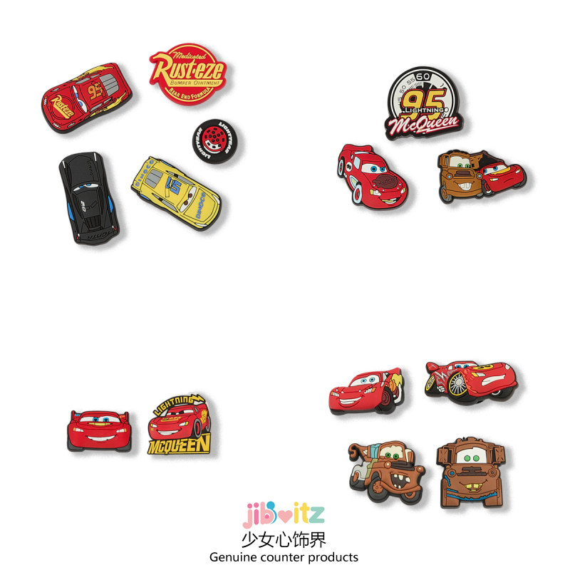 Crocs Shoe Accessories Shoe Charms Suitable for Crocs Shoes Decorative Buckles Accessories for Adults and Children DIY Shoe Buckles Mcqueen Car