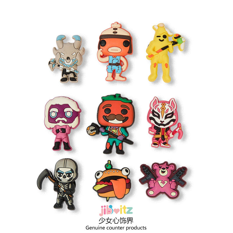 Crocs Shoe Accessories and Decorations Compatible with Crocs Shoes, DIY Shoe Charms for Adults and Children, Fortnite