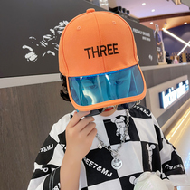 ins net red childrens hat Korean version of the boys spring letter peaked cap summer girls sunscreen sun hat baseball