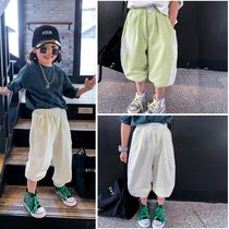 Kindergarten pants 2022 spring new childrens sports school uniform pants boys casual trousers white leggings thin