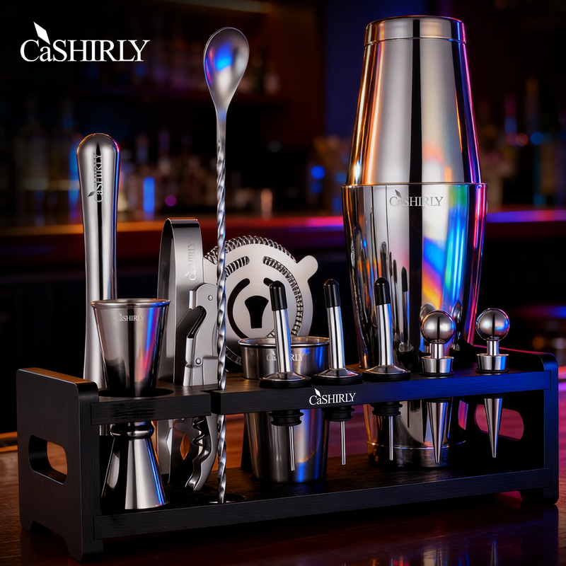 German Cashirly 304 Cocktail Shaker Set Shaker Combination Cocktail Mixing Tools for Beginners
