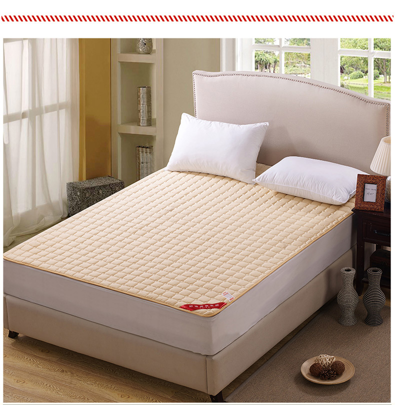 Nhíp giường đơn nệm đôi bảo vệ nệm mỏng chống trượt tấm đệm 1,2 m / 1,5m1,8m nệm gòn ép