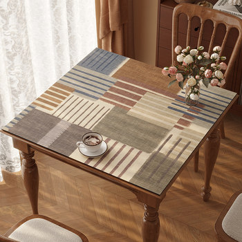 American retro square table mat waterproof and oil-proof without washing American retro square table mat waterproof and oil-proof without washing