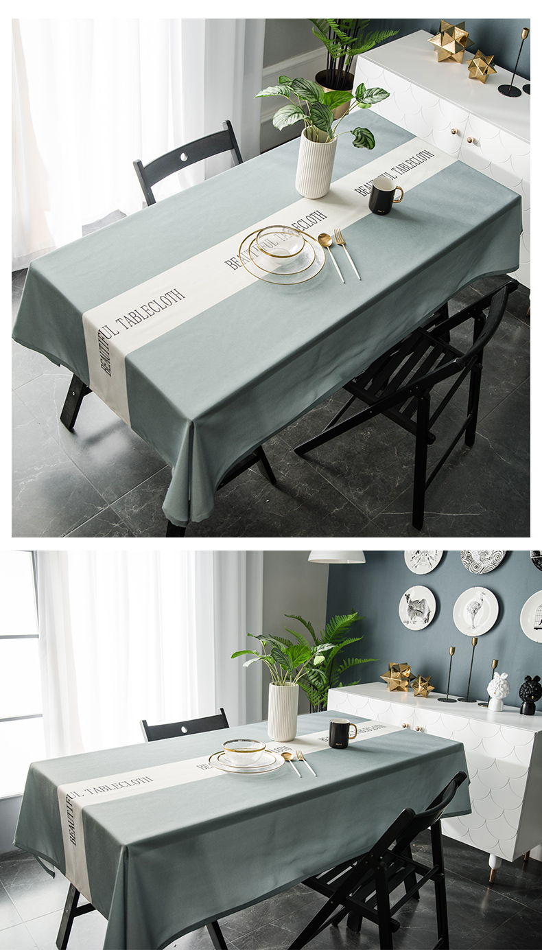 Trong đơn giản Bắc Âu khăn trải bàn vải không thấm nước dùng một lần vải cotton và khăn trải bàn vải khăn trải bàn hình chữ nhật khăn trải bàn màu đỏ - Khăn trải bàn mẫu khăn trải bàn đẹp