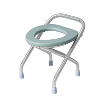 Foldable pregnant womens toilet elderly auxiliary toilet chair portable mobile toilet simple squatting toilet stool household