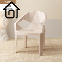 SAMEDREAM Chair Dining Chair Thickened Simple Armchair BBQ Outdoor Dining Chair Night Market Food Stall Back Chair