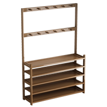 Shoe rack for home doorway multi-layer indoor simple storage rack for rental housing shoe cabinet storage dormitory clothes hanger integrated