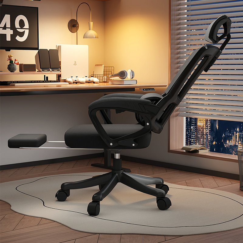 Body ergonomics chair computer chair home comfort for long sitting able to lie down waist electric race chair Dormitory Chair Office Chair-Taobao