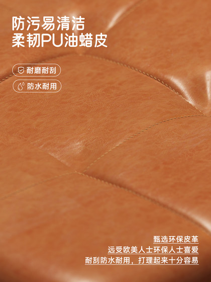 电脑椅家用藤编复古办公椅书房卧室学习书桌椅子靠背餐椅升降转椅