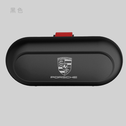 Porsche black car glasses case