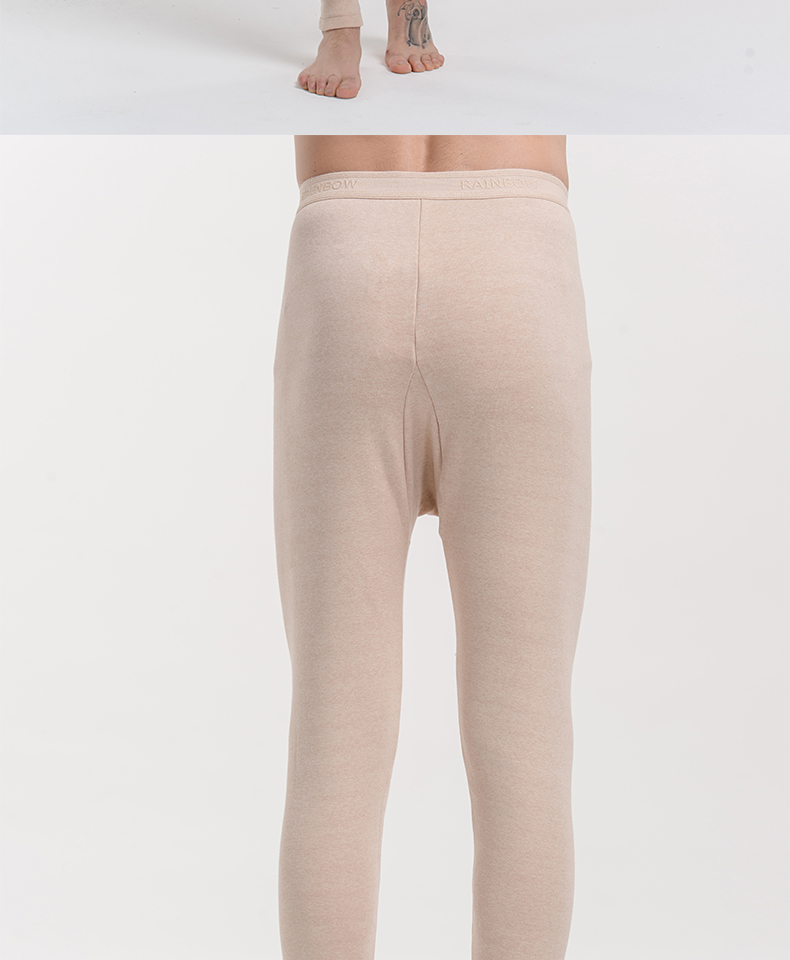[Tiancai] Cotton màu Trung Quốc Quần ấm áp nam dày cộng với quần nhung nhà nhung quần màu rắn - Quần nóng lên legging nam