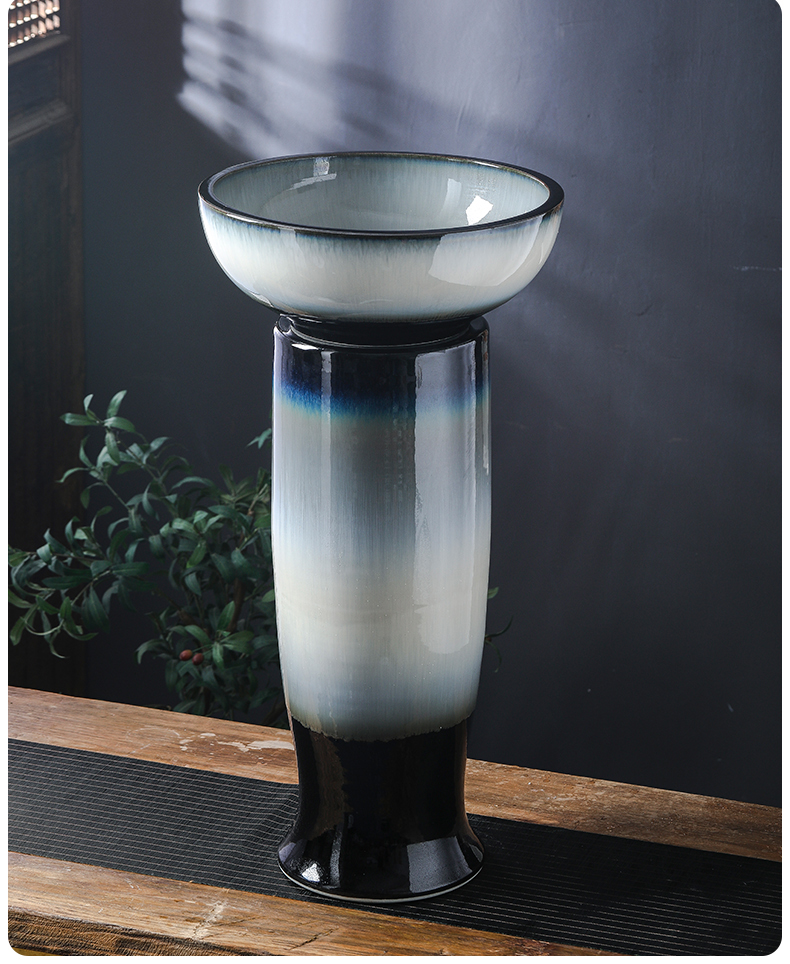 Jingdezhen ceramic aquarium creative furnishing articles home sitting room ground water - oxygen golden aquarium fish bowl