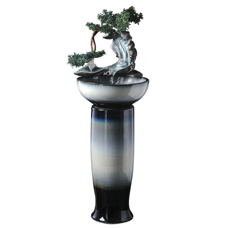 Jingdezhen ceramic aquarium creative furnishing articles home sitting room ground water - oxygen golden aquarium fish bowl