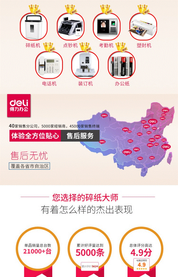 Máy hủy tài liệu văn phòng Deli 9929 câm điện công suất cao cấp 4 máy hủy tài liệu mini - Máy hủy tài liệu