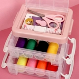 Коробка для иголок и ниток, удобная домашняя сумка для игл и ниток, ящик для хранения в общежитии, практичные швейные инструменты с иглами и нитками, высококачественный набор игл и ниток.