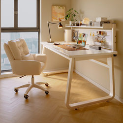 Desk Student For Home Computer Desk Girls' Bedroom Study Desk Writing Desk Small Bookshelf Integrated Table Office Desk