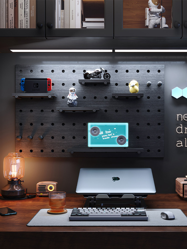 Donghole Board Electric Arena can customize solid wood shelve separator wall hanging plate Decorative Lego containing exhibition shelf-Taobao