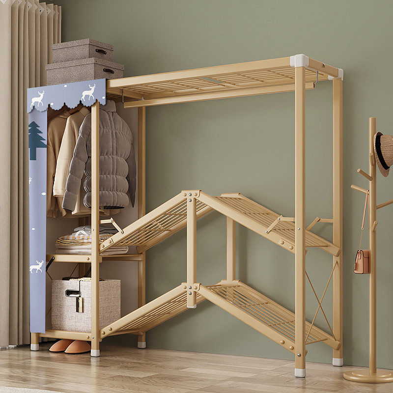 Non-mounting folding wardrobe Home Bedroom containing cabinet Sturdy Durable Simple Cloth Wardrobe Rental Room With Closet-Taobao