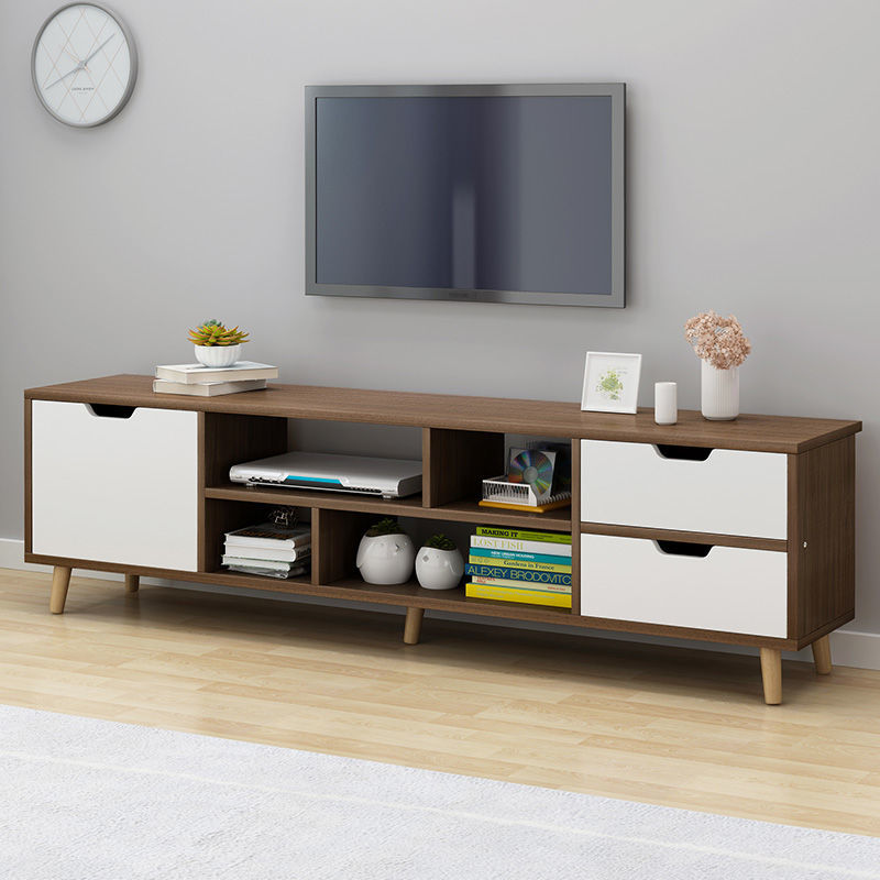 TV cabinet Tea Table Combo Living Room bedroom imitation solid wood Home Easy Economy Type minimalist modern TV Table cabinet
