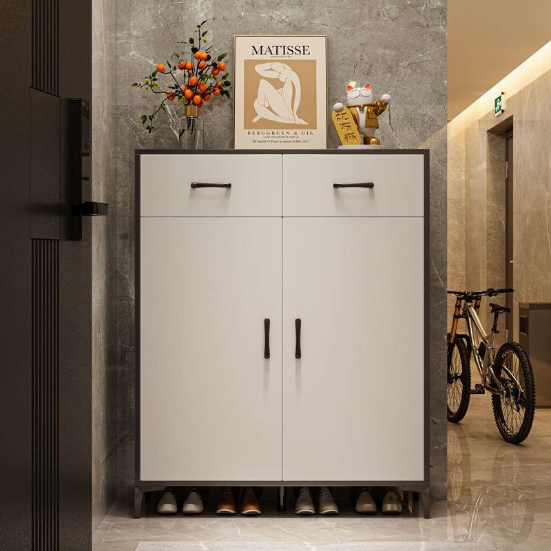 Small-family-type shoe cabinet doorway outdoorway outside elevator 2023 new exploits a ladder one easy small narrow shoe rack-Taobao