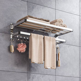 Вешалка для полотенец без штамповки, дамская комната, вешалка для полотенец из нержавеющей стали, стеллаж для хранения стержня, принадлежности для хранения в ванной комнате, настенная вешалка для туалета