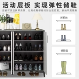 Шкаф для обуви из цельного дерева, входной шкаф для дома, встроенный шкаф для хранения большой емкости, новая популярная полка для обуви 2024 года