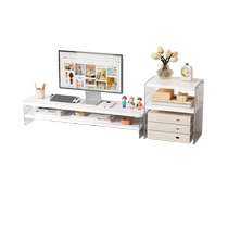 Desktop Shelving Office Station Storage Finishing Computer Heightening Rack Display Bracket File Containing Shelf