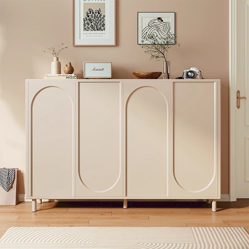 Face-style Cream Wind shoe cabinet Home doorway indoor access to the family House Doogo Guan Guan Cabinet Integrated 2023 New Burst Shoe Rack-Taobao