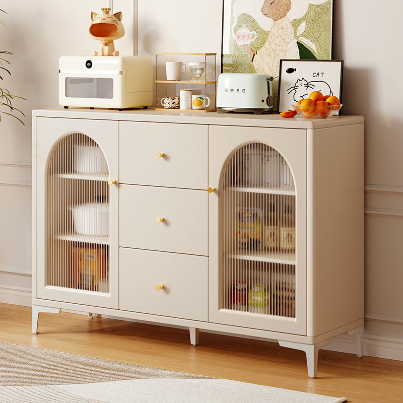 Cream Wind Dining Side Cabinet Leaning Against Wall Body Light Lavish Style Genguan Cabinet Lockers Modern Minima Living Room Lockers-Taobao