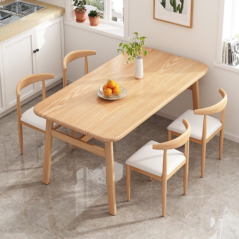 Conference table long table minimalist modern desk rectangular large table bench Easy negotiating table and table chairs