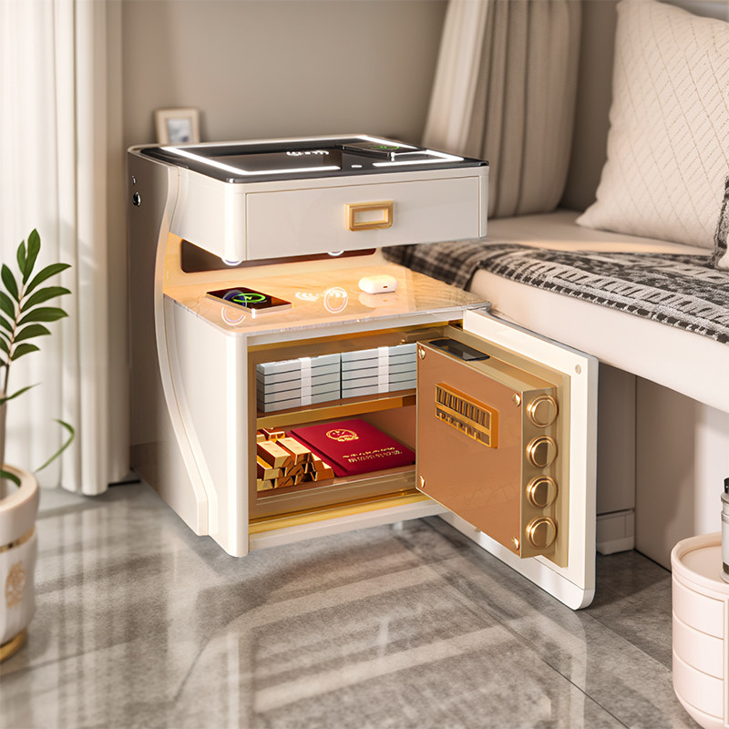 Intelligent safe bed head cabinet integrated master bedroom home 2023 new modern minimalist bedroom burglar-proof home containing-Taobao