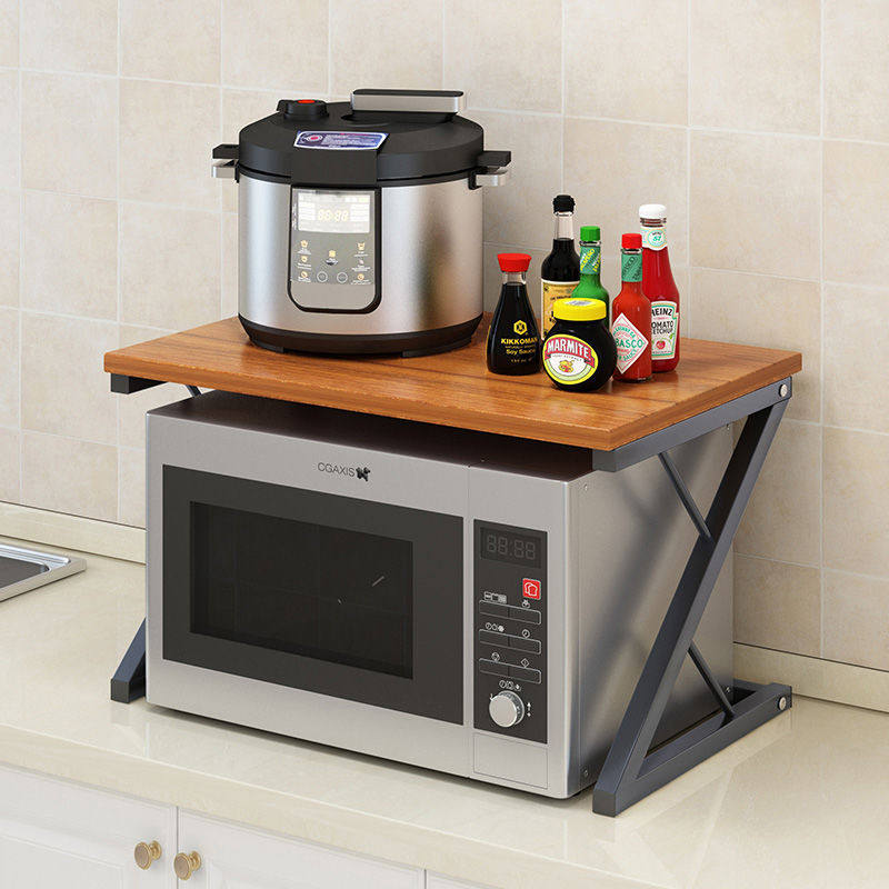 Iron Art Rack Table Top Oven Shelf Home Microwave Rack Discharge Electronic Pot Supplies Large Full Kitchen Containing Shelf