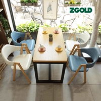 Стол с сетью красного молока стол и стул Комбинированные простое и холодное магазин для напитков Десерт Кафе, чтобы обсудить северные стулья