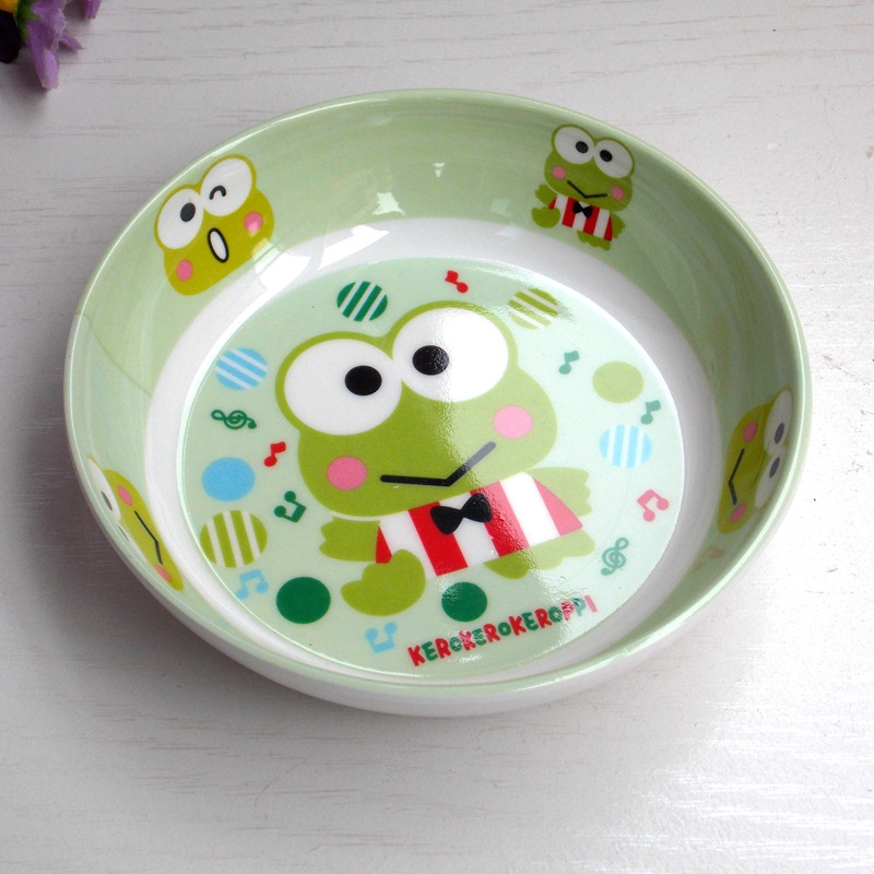 Light Green & Frogoriginality Cartoon keroppi Easy bear Melamine Small dish Snack plate Cake dish Saucer Small fruit plate