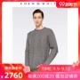 St. Xuerong 2019 mùa thu và mùa đông áo len cashmere mới nam cổ tròn nặng retro Alan xoắn đan áo thun - Áo len Cashmere áo hoodie cặp